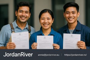 Vize, permise de muncă și avize legale – totul rezolvat cu JordanRiver pentru muncitorii din Asia
